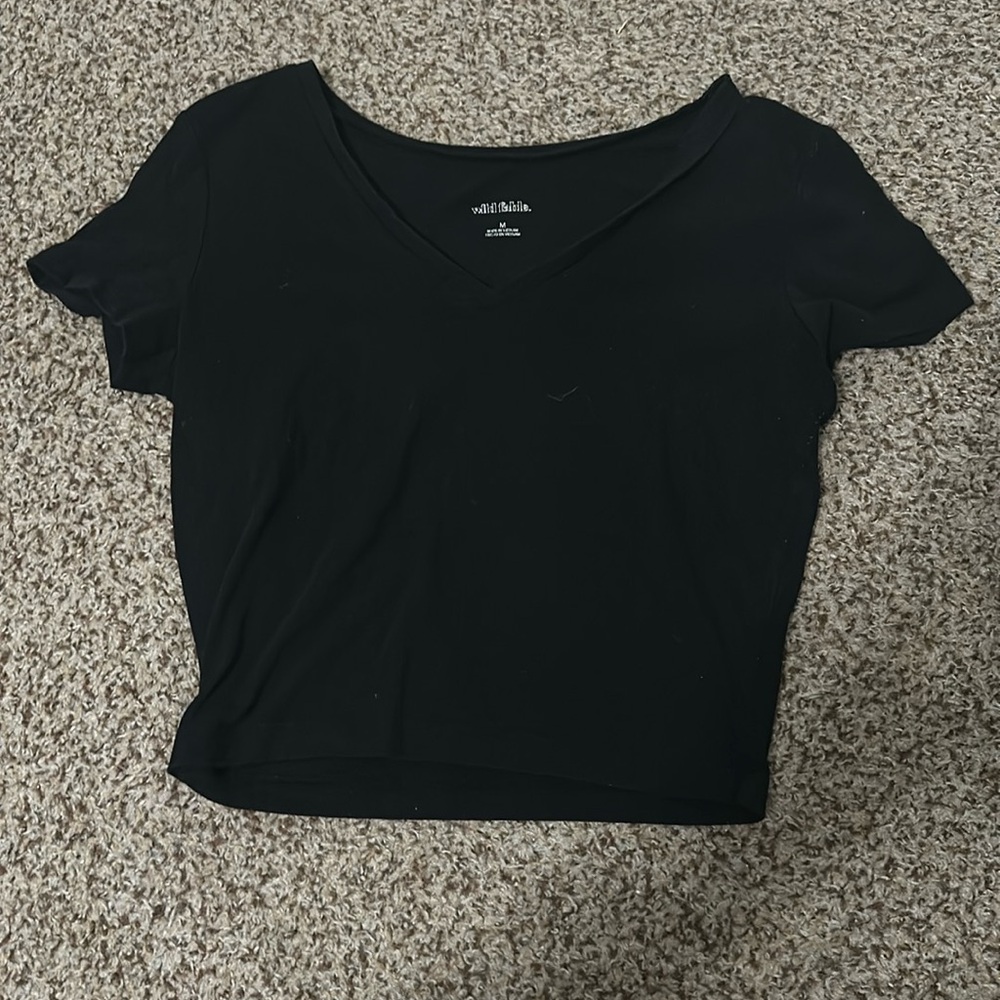 Black Crop top